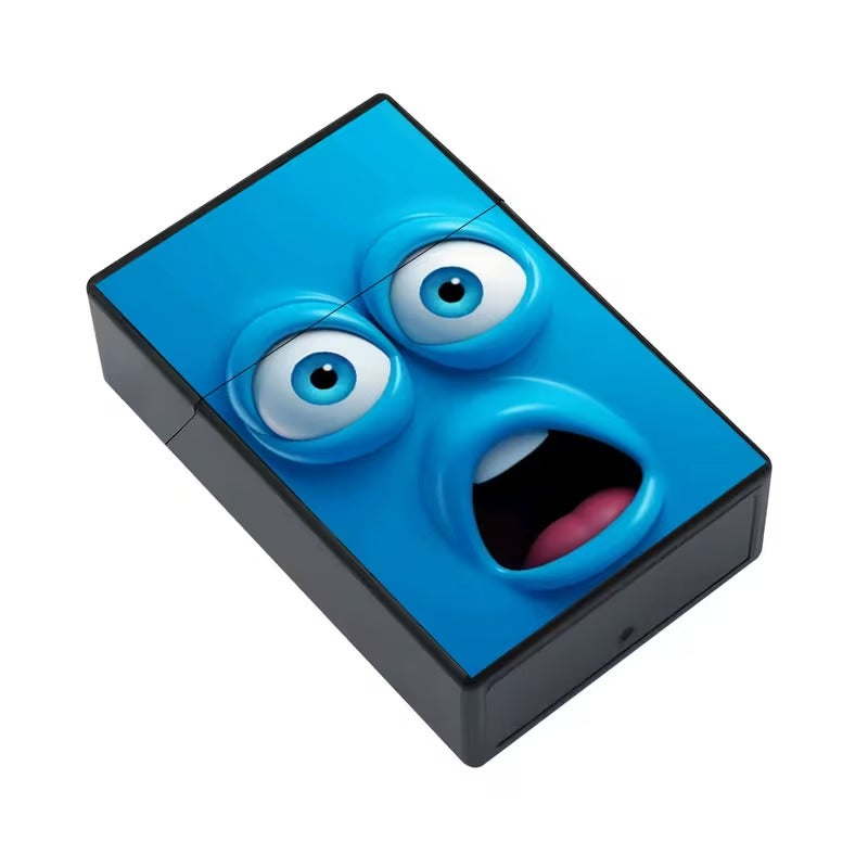 Cigarette Case Blue Face