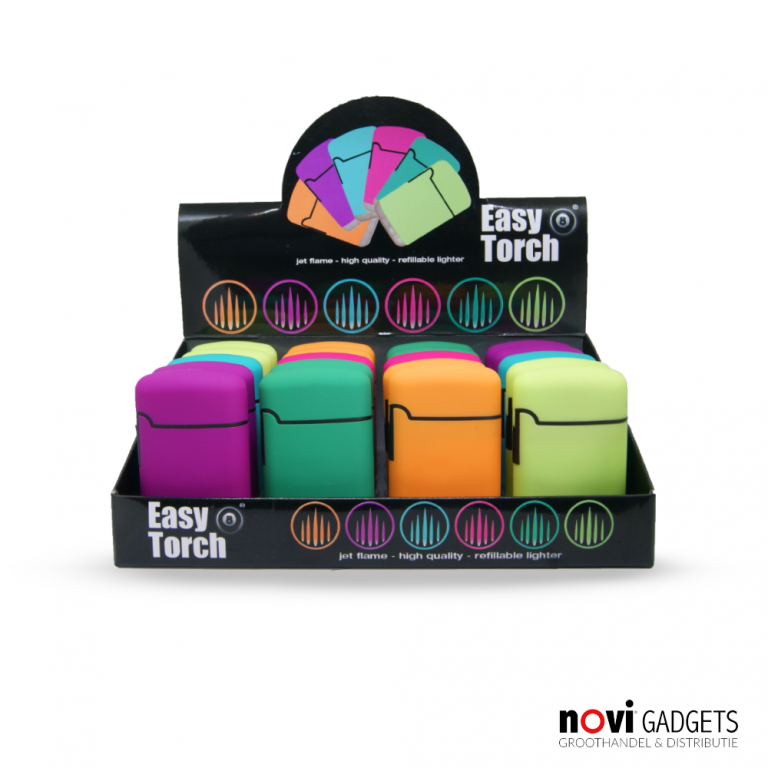 Briquet Easy Torch Couleurs aléatoires (Jet Flame)