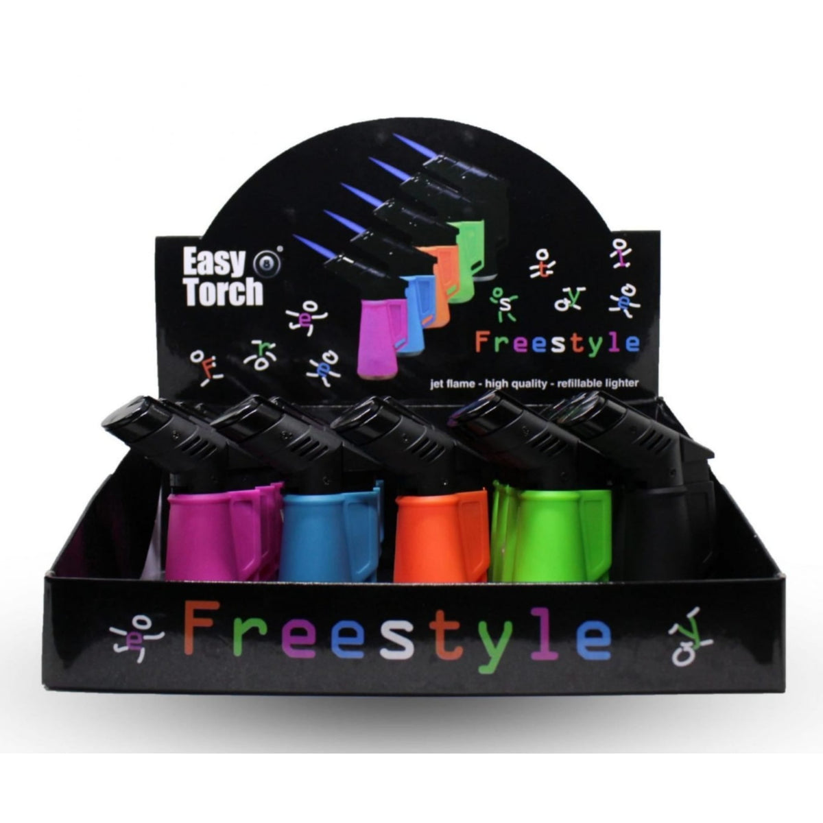 Easy Torch Briquet Freestyle Colors (Jet Flame)