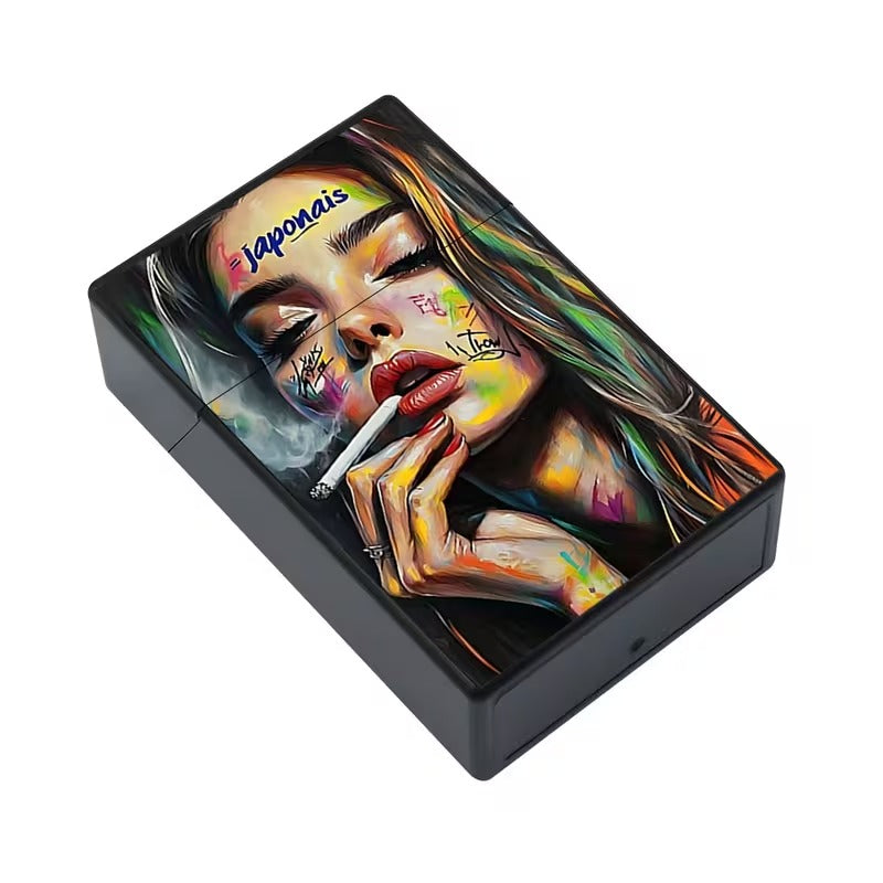 Cigarette Case Smoking Woman