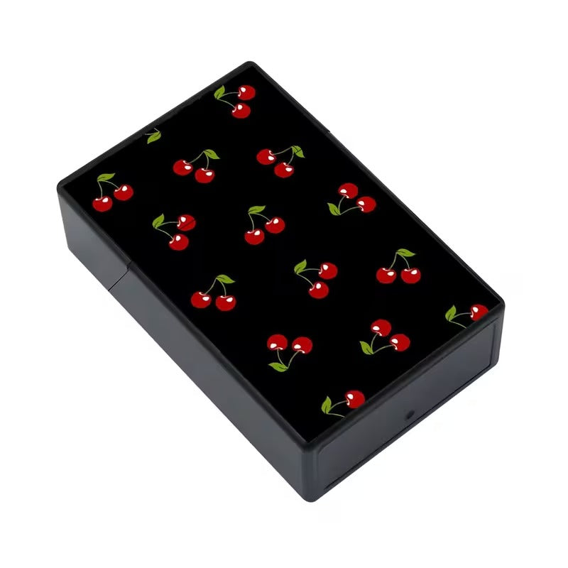 Cigarette Case Cherries (Black)