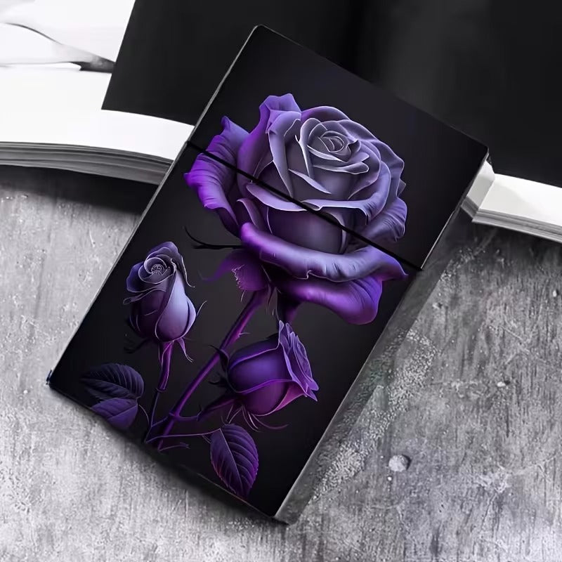 Cigarette Case Purple Rose