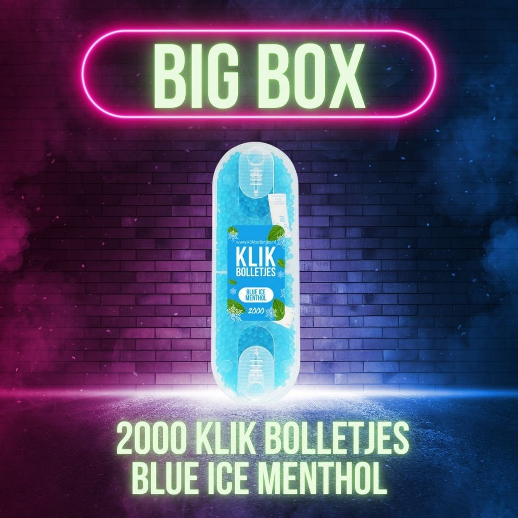 BIG BOX 2000 Klik Bolletjes Blue Ice Menthol