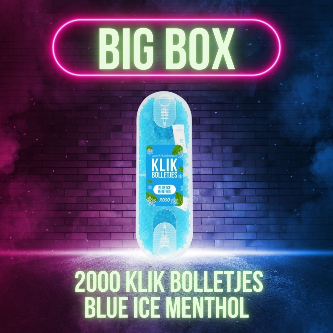 BIG BOX 2000 Klik Bolletjes Blue Ice Menthol