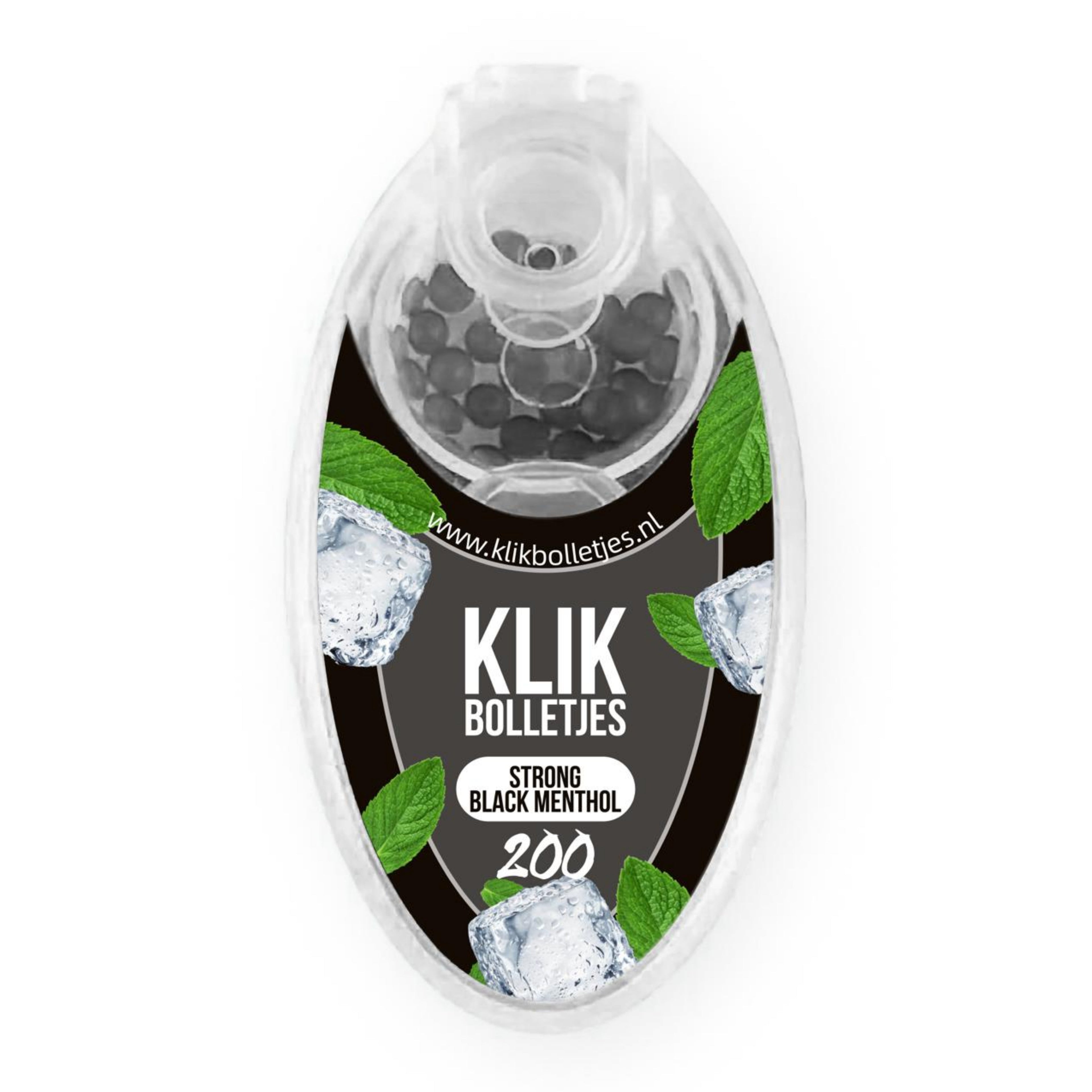 200 Klik Bolletjes Strong Black Menthol
