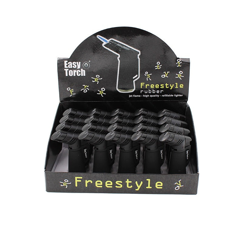 Briquet Easy Torch Freestyle Noir (Jet Flame)