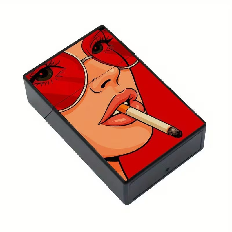 Cigarette Case Pop Art Woman