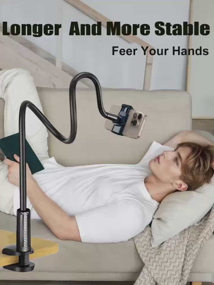 Telefoonhouder met Flexibele Lange Arm – 360° Draaibaar