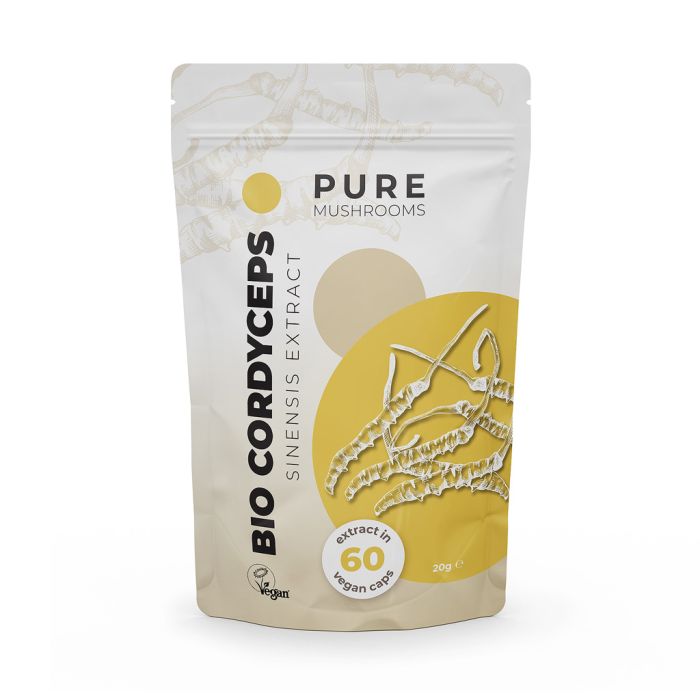 Cordyceps Sinensis Paddenstoelen Extract Capsules Bio (Pure Mushrooms) 60caps